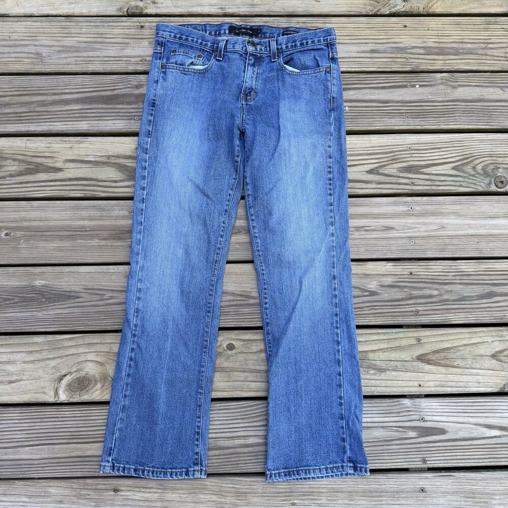 Vintage Calvin Klein Jeans Women's Size 10 Blue Denim Low Rise Bootcut - Picture 1 of 8